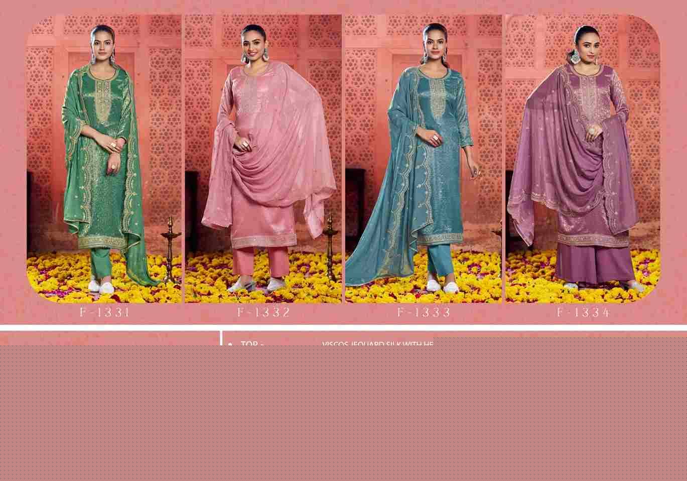 Tarla By Four Dots 1331 To 1334 Series Beautiful Festive Suits Colorful Stylish Fancy Casual Wear & Ethnic Wear Viscose Jacquard Silk Dresses At Wholesale Price