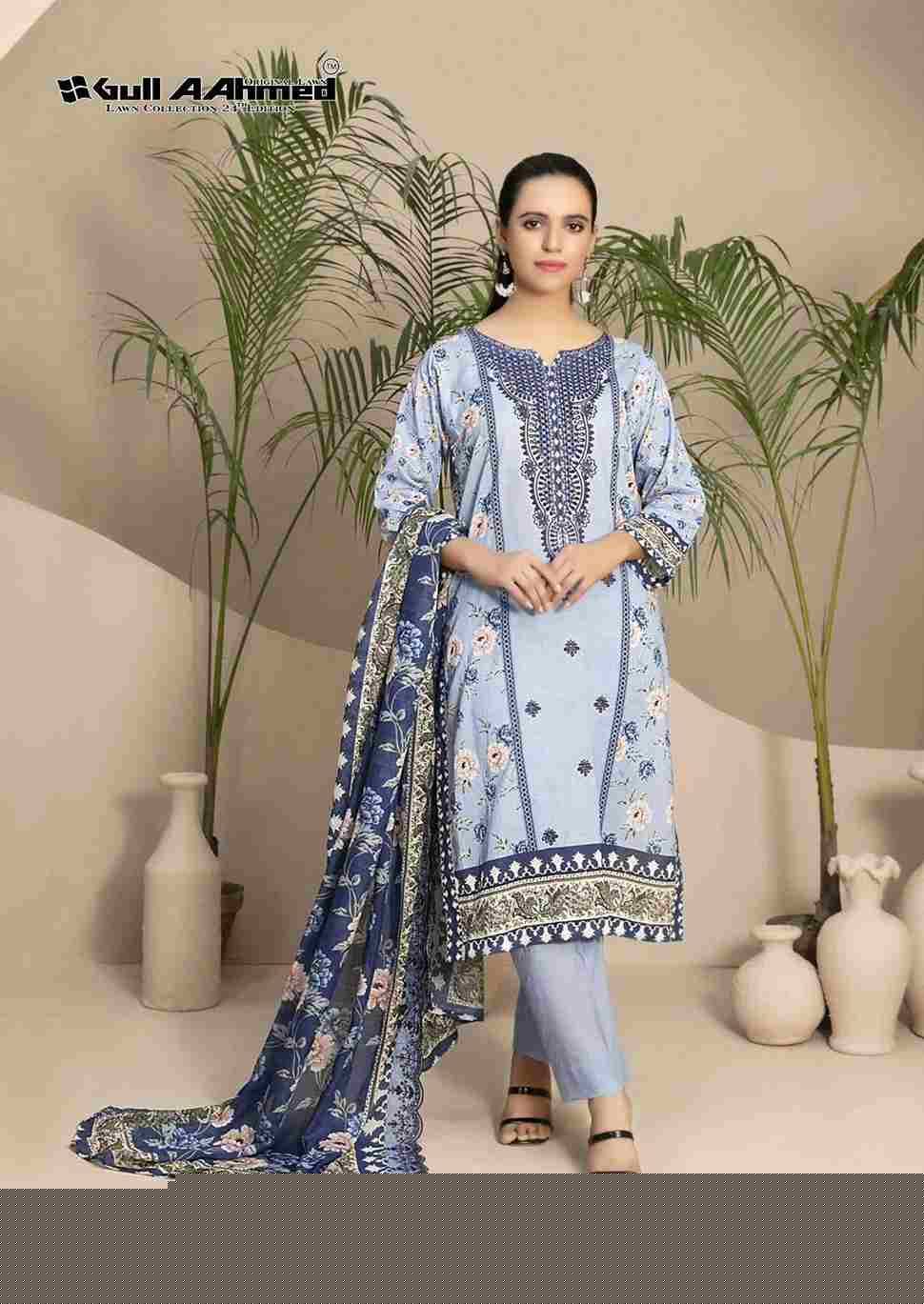 Gull Aahmed Lawn Collection Vol-24 By Gull Aahmed 203 To 208 Series Beautiful Festive Suits Stylish Fancy Colorful Casual Wear & Ethnic Wear Pure Lawn Dresses At Wholesale Price