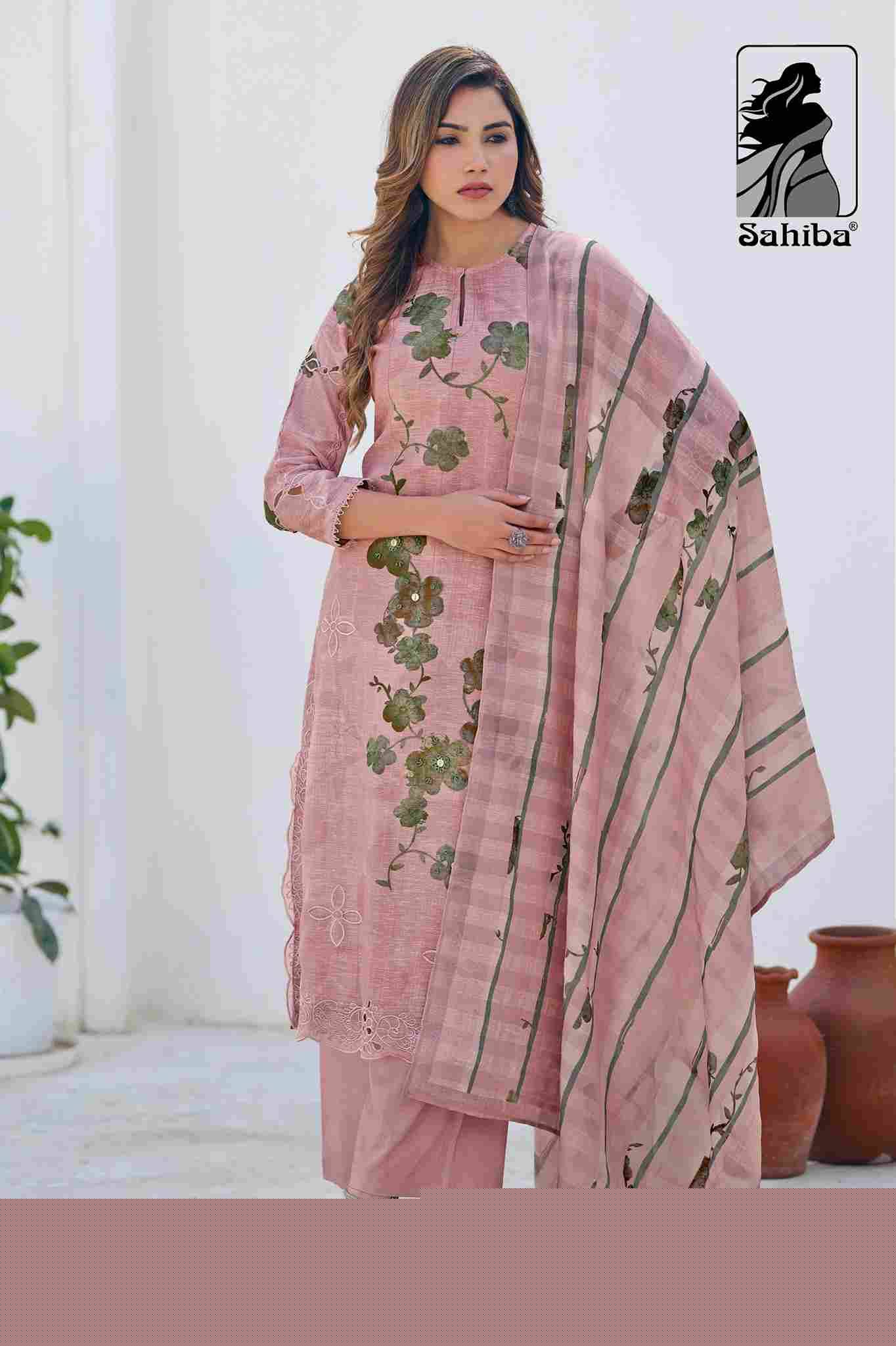 Zainy By Sahiba Fabrics Beautiful Festive Suits Colorful Stylish Fancy Casual Wear & Ethnic Wear Pure Linen Dresses At Wholesale Price