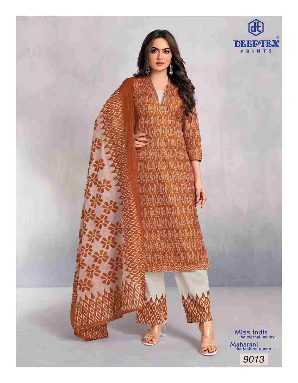 Miss India Vol-90 By Deeptex Prints 9001 To 9016 Series Beautiful Festive Suits Stylish Fancy Colorful Casual Wear & Ethnic Wear Cotton Print Dresses At Wholesale Price