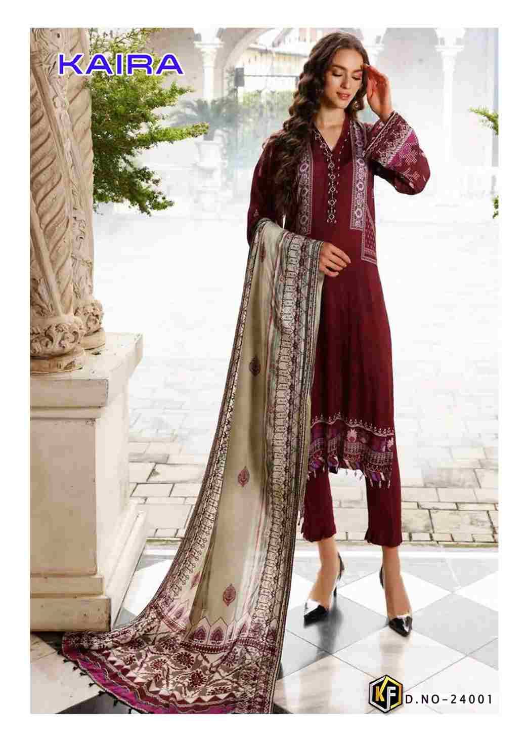 Kaira Vol-24 By Keval Fab 24001 To 24006 Series Beautiful Festive Suits Colorful Stylish Fancy Casual Wear & Ethnic Wear Pure Lawn Cotton Print Dresses At Wholesale Price