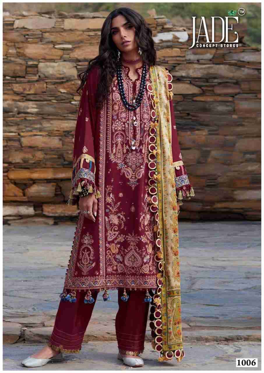 Bin Saeed Vol-10 By Jade 1001 To 1006 Series Beautiful Festive Suits Stylish Fancy Colorful Casual Wear & Ethnic Wear Pure Lawn Cotton Print Dresses At Wholesale Price