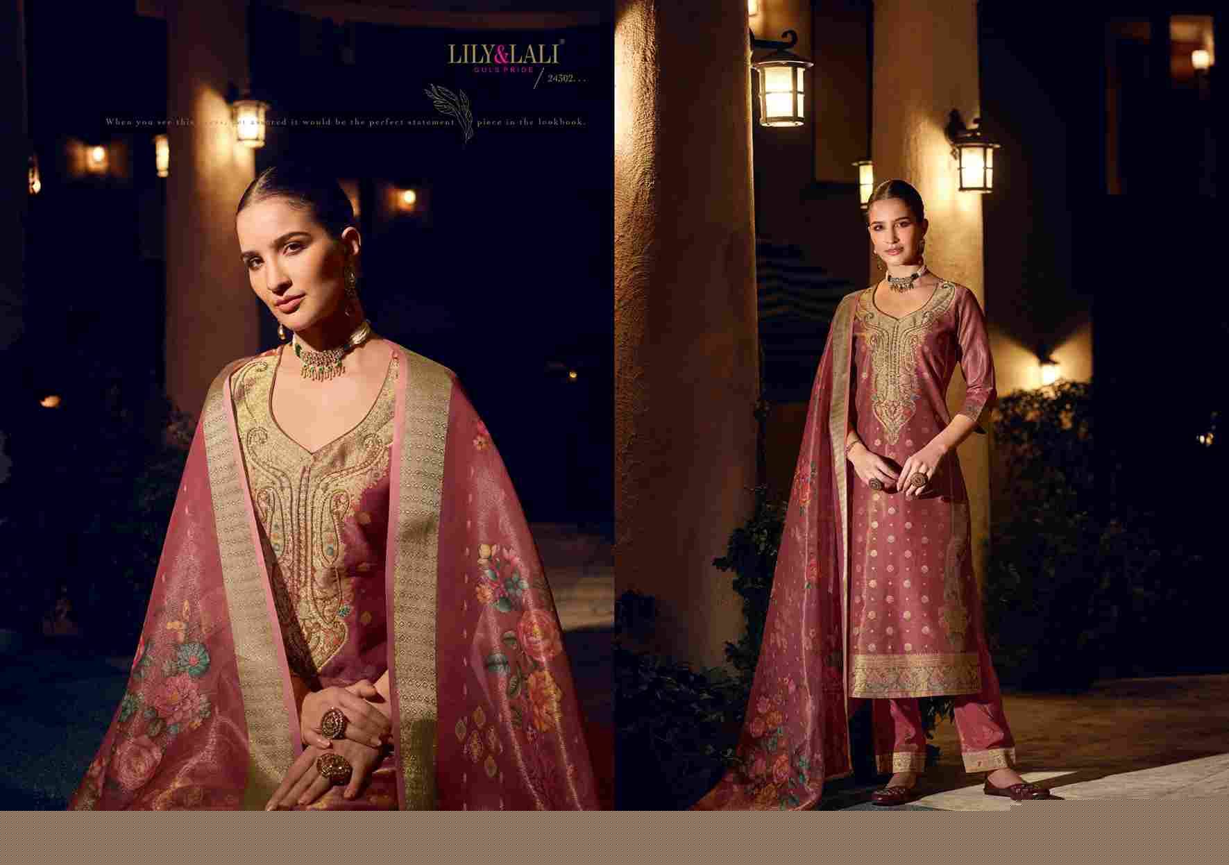 Faridan Vol-2 By Lily And Lali 24301 To 24306 Series Designer Festive Suits Collection Beautiful Stylish Fancy Colorful Party Wear & Occasional Wear Banarasi Jacquard Silk Dresses At Wholesale Price