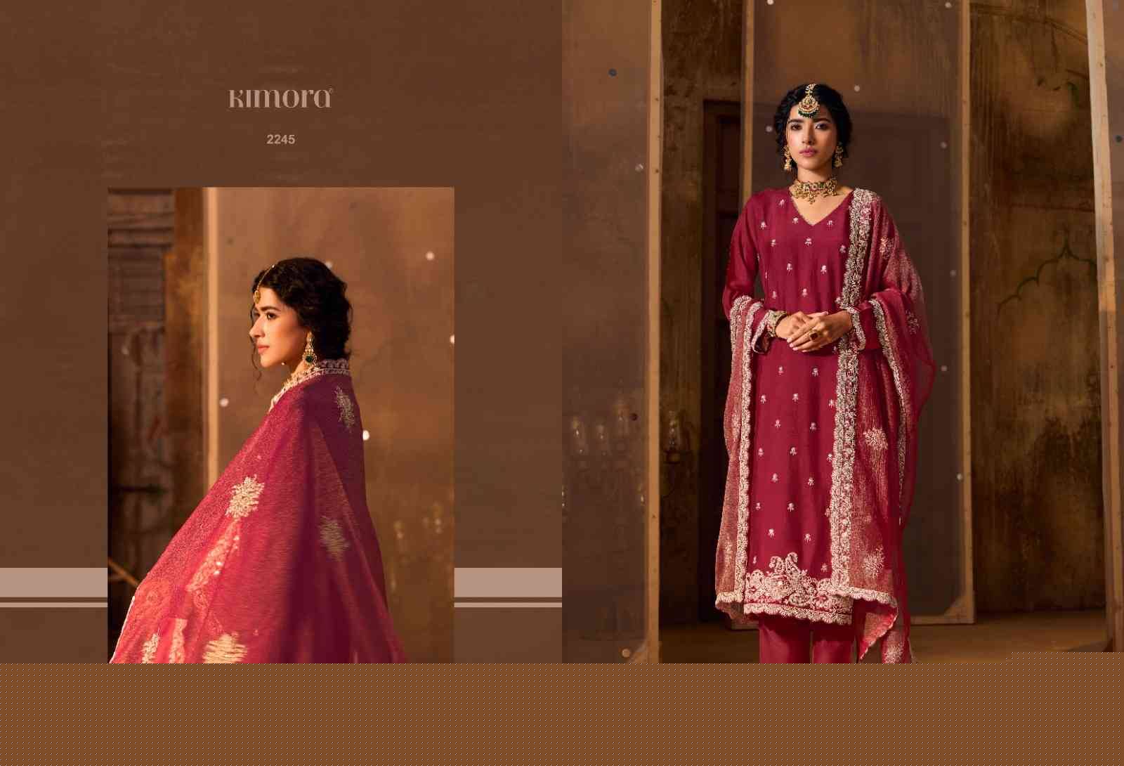 Qawali By Kimora Fashion 2241 To 2246 Series Designer Festive Suits Collection Beautiful Stylish Fancy Colorful Party Wear & Occasional Wear Pure Bemberg Silk Dresses At Wholesale Price