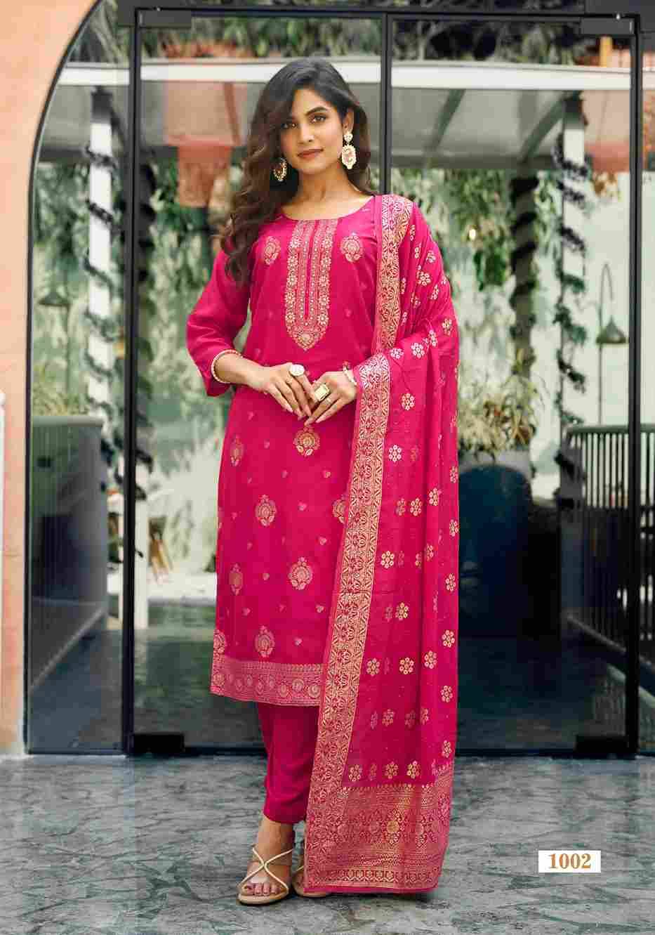 Mishti By Ossm 1001 To 1006 Series Beautiful Stylish Festive Suits Fancy Colorful Casual Wear & Ethnic Wear & Ready To Wear Pure Viscose Silk Dresses At Wholesale Price