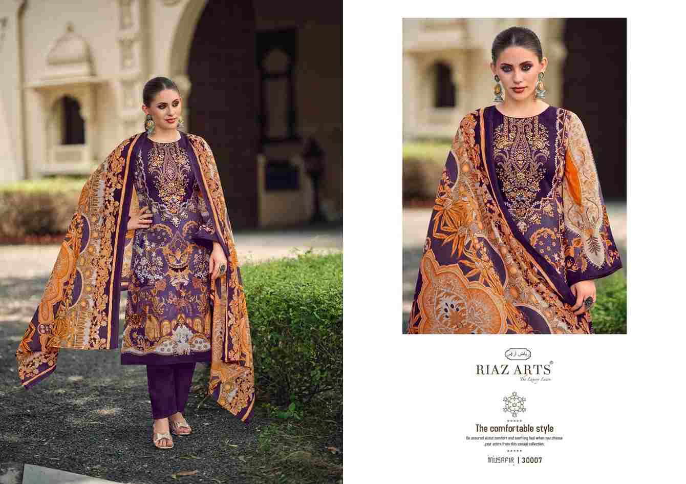 Musafir Vol-19 By Riaz Arts 30001 To 30008 Series Wholesale Designer Pakistani Suits Collection Beautiful Stylish Fancy Colorful Party Wear & Occasional Wear Pure Lawn Print With Embroidered Dresses At Wholesale Price