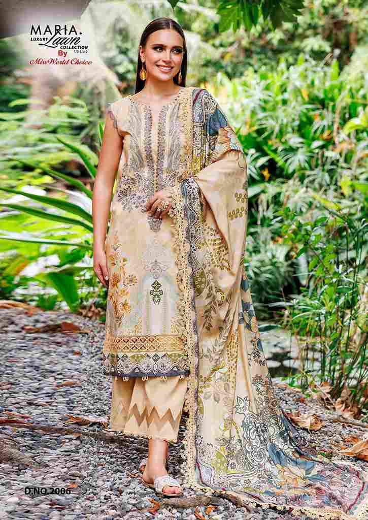 Maria.B. Luxury Lawn Collection Vol-2 By Miss World Choice 2001 To 2006 Series Beautiful Festive Suits Stylish Fancy Colorful Casual Wear & Ethnic Wear Lawn Cotton Print Dresses At Wholesale Price