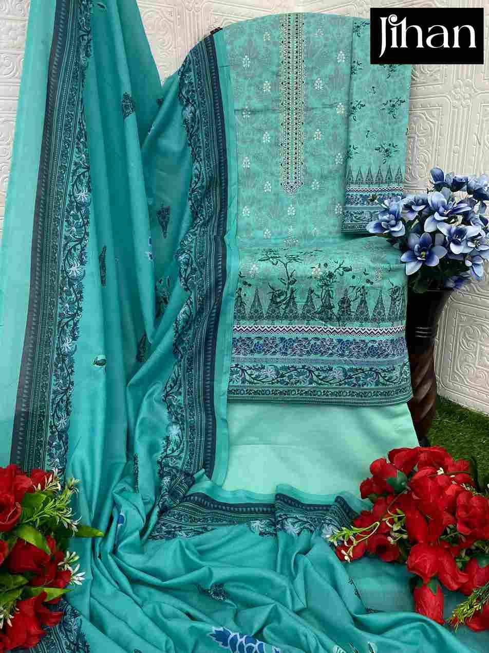 Prestige Lawn Collection Vol-2 By Jihan 3492 To 3495 Series Beautiful Stylish Pakistani Suits Fancy Colorful Casual Wear & Ethnic Wear & Ready To Wear Pure Lawn Print Dresses At Wholesale Price