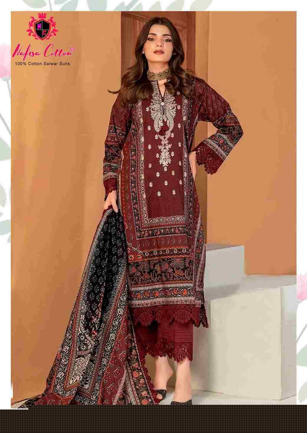 Esra Vol-8 By Nafisa Cotton 8001 To 8006 Series Beautiful Stylish Festive Suits Fancy Colorful Casual Wear & Ethnic Wear & Ready To Wear Pure Soft Cotton Dresses At Wholesale Price