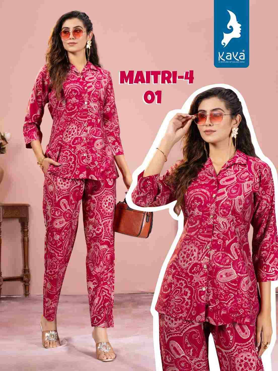 Maitri Vol-4 By Kaya 01 To 08 Series Festive Suits Collection Beautiful Stylish Fancy Colorful Party Wear & Occasional Wear Chanderi Modal Print Kurti At Wholesale Price
