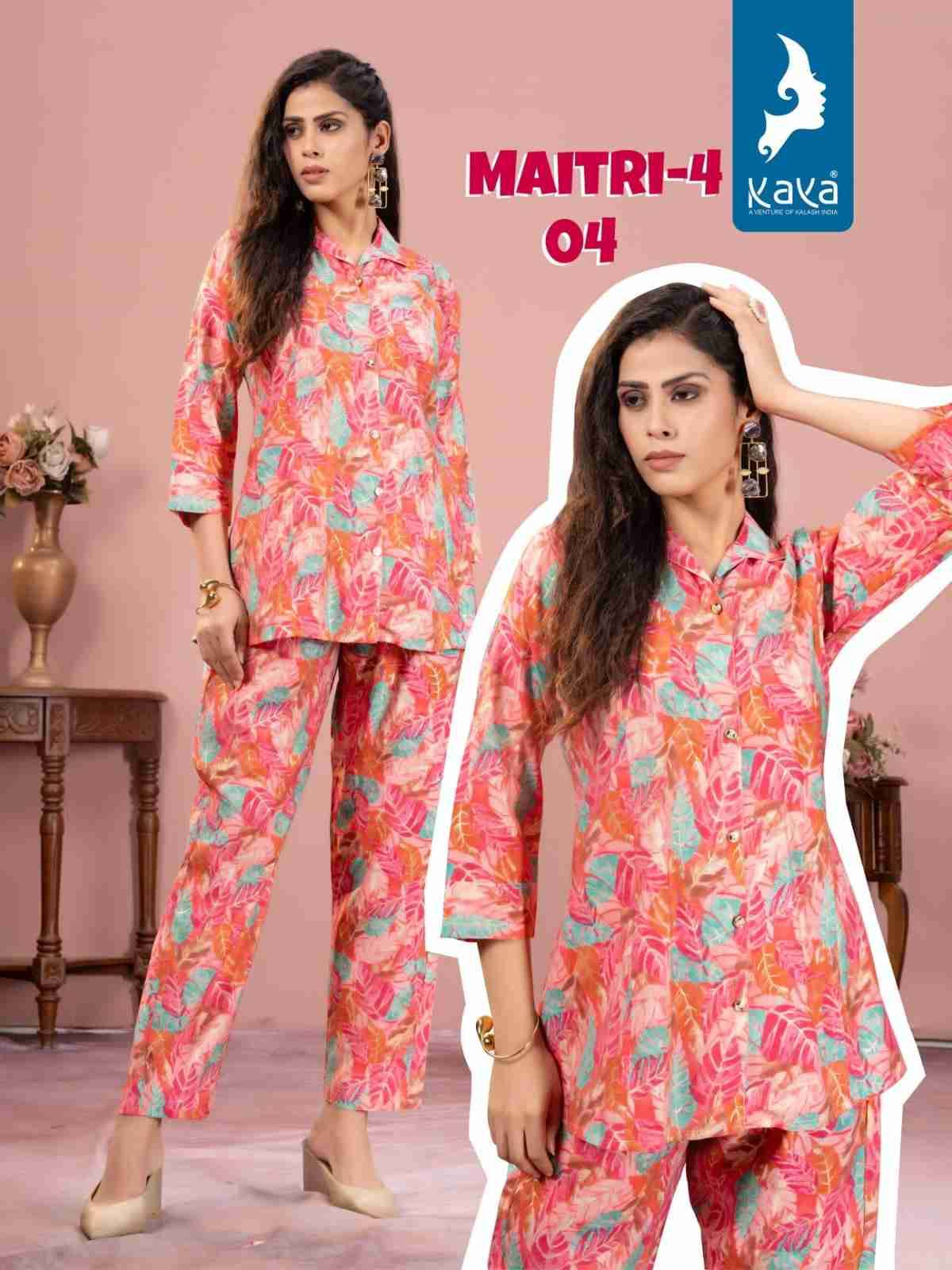 Maitri Vol-4 By Kaya 01 To 08 Series Festive Suits Collection Beautiful Stylish Fancy Colorful Party Wear & Occasional Wear Chanderi Modal Print Kurti At Wholesale Price