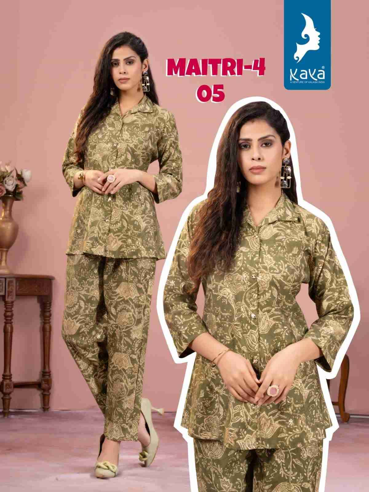 Maitri Vol-4 By Kaya 01 To 08 Series Festive Suits Collection Beautiful Stylish Fancy Colorful Party Wear & Occasional Wear Chanderi Modal Print Kurti At Wholesale Price