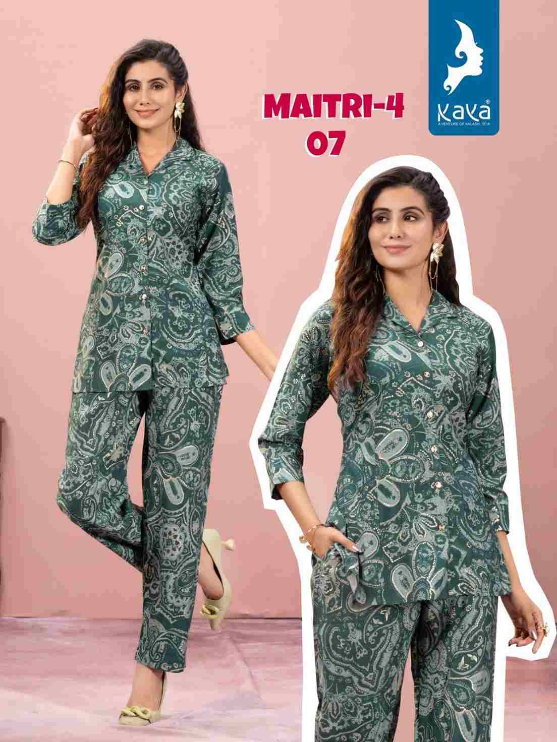Maitri Vol-4 By Kaya 01 To 08 Series Festive Suits Collection Beautiful Stylish Fancy Colorful Party Wear & Occasional Wear Chanderi Modal Print Kurti At Wholesale Price