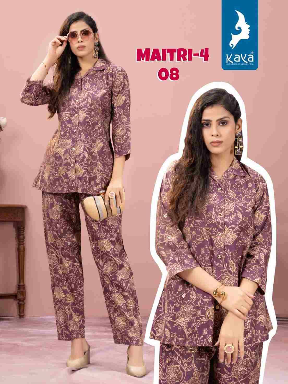 Maitri Vol-4 By Kaya 01 To 08 Series Festive Suits Collection Beautiful Stylish Fancy Colorful Party Wear & Occasional Wear Chanderi Modal Print Kurti At Wholesale Price