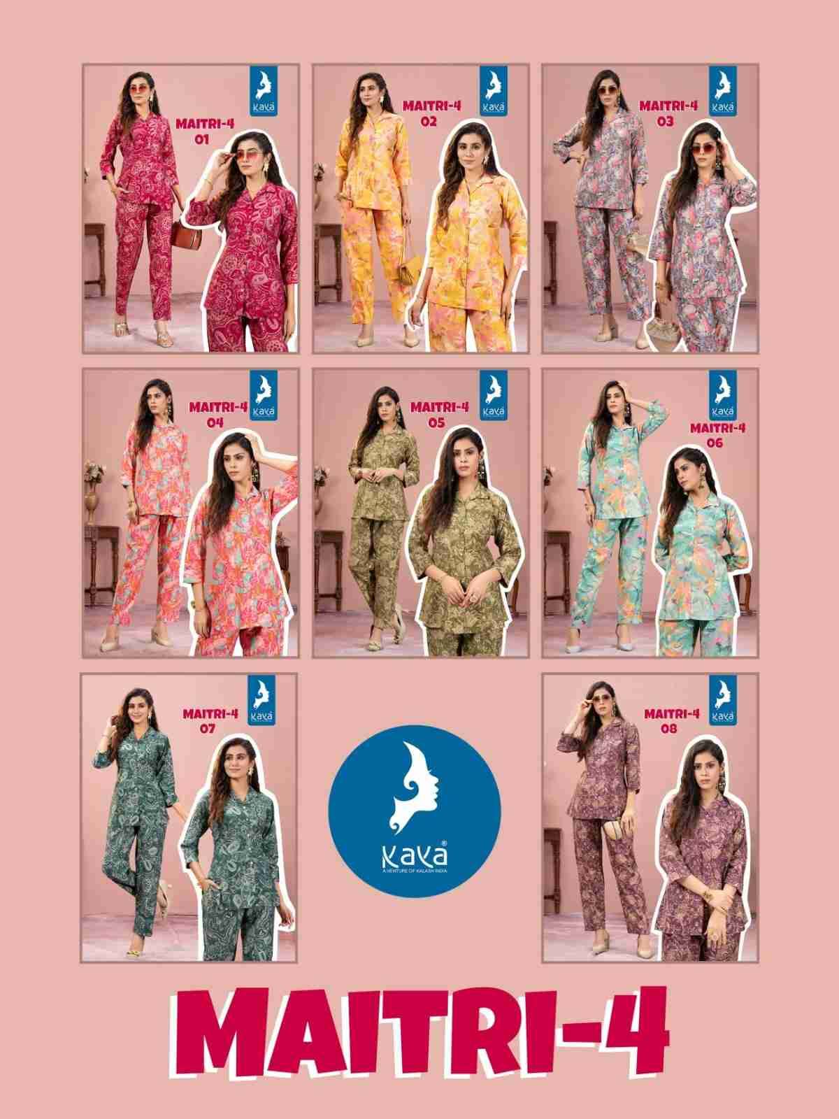 Maitri Vol-4 By Kaya 01 To 08 Series Festive Suits Collection Beautiful Stylish Fancy Colorful Party Wear & Occasional Wear Chanderi Modal Print Kurti At Wholesale Price