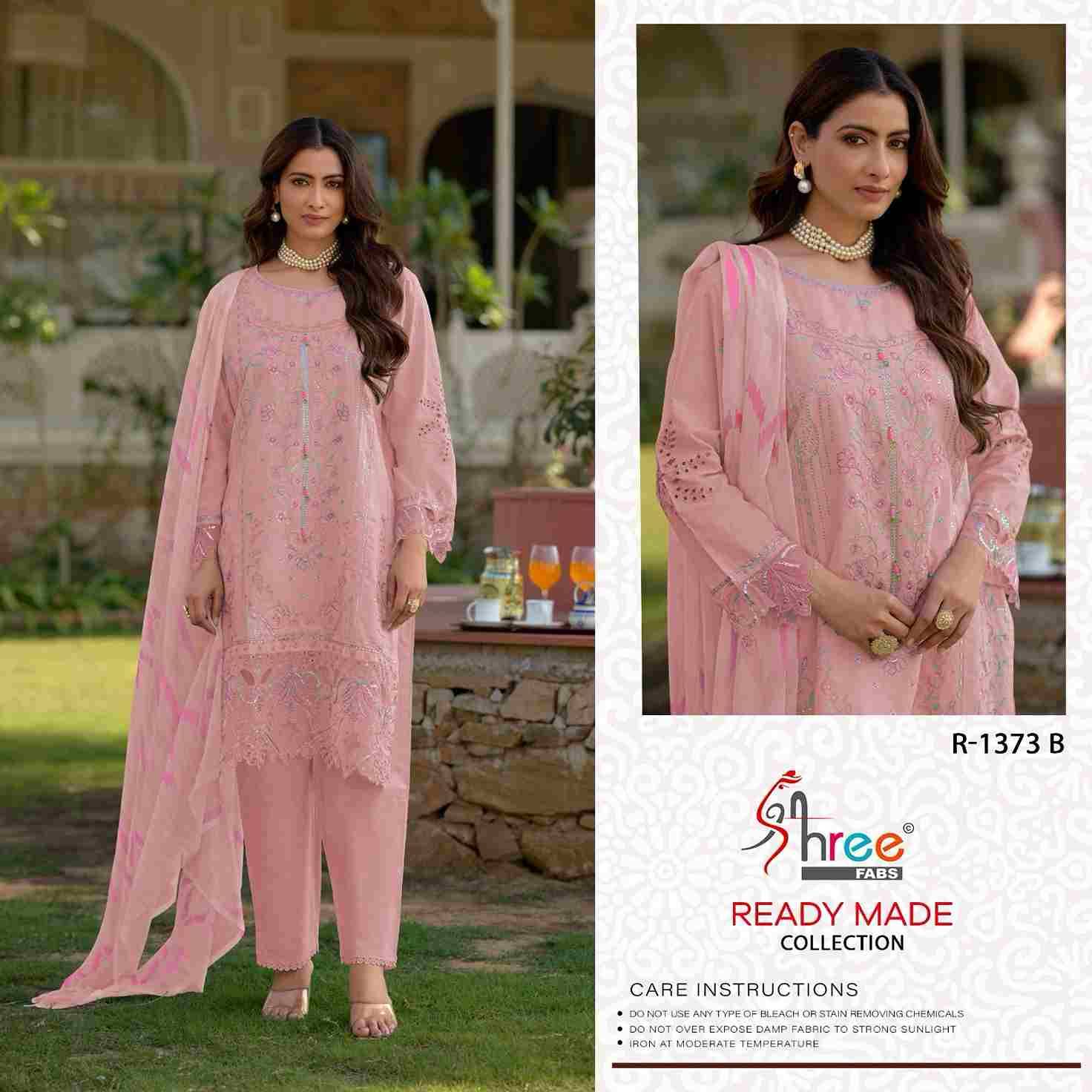 Shree Fabs Hit Design R-1373 Colours By Shree Fabs R-1373-A To R-1373-D Series Beautiful Pakistani Suits Stylish Fancy Colorful Party Wear & Occasional Wear Cambric Lawn Cotton Embroidered Dresses At Wholesale Price