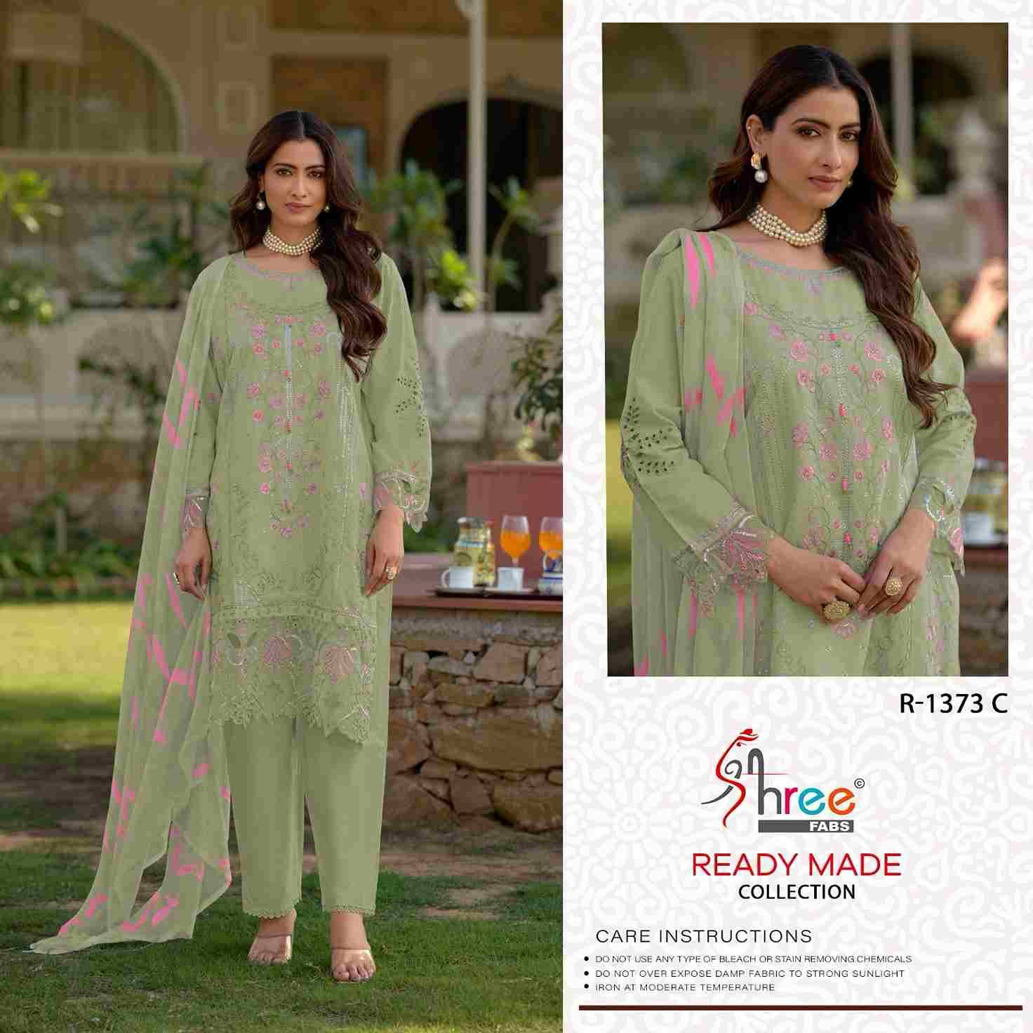 Shree Fabs Hit Design R-1373 Colours By Shree Fabs R-1373-A To R-1373-D Series Beautiful Pakistani Suits Stylish Fancy Colorful Party Wear & Occasional Wear Cambric Lawn Cotton Embroidered Dresses At Wholesale Price