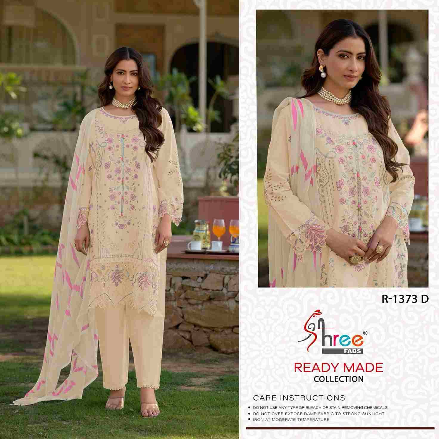 Shree Fabs Hit Design R-1373 Colours By Shree Fabs R-1373-A To R-1373-D Series Beautiful Pakistani Suits Stylish Fancy Colorful Party Wear & Occasional Wear Cambric Lawn Cotton Embroidered Dresses At Wholesale Price