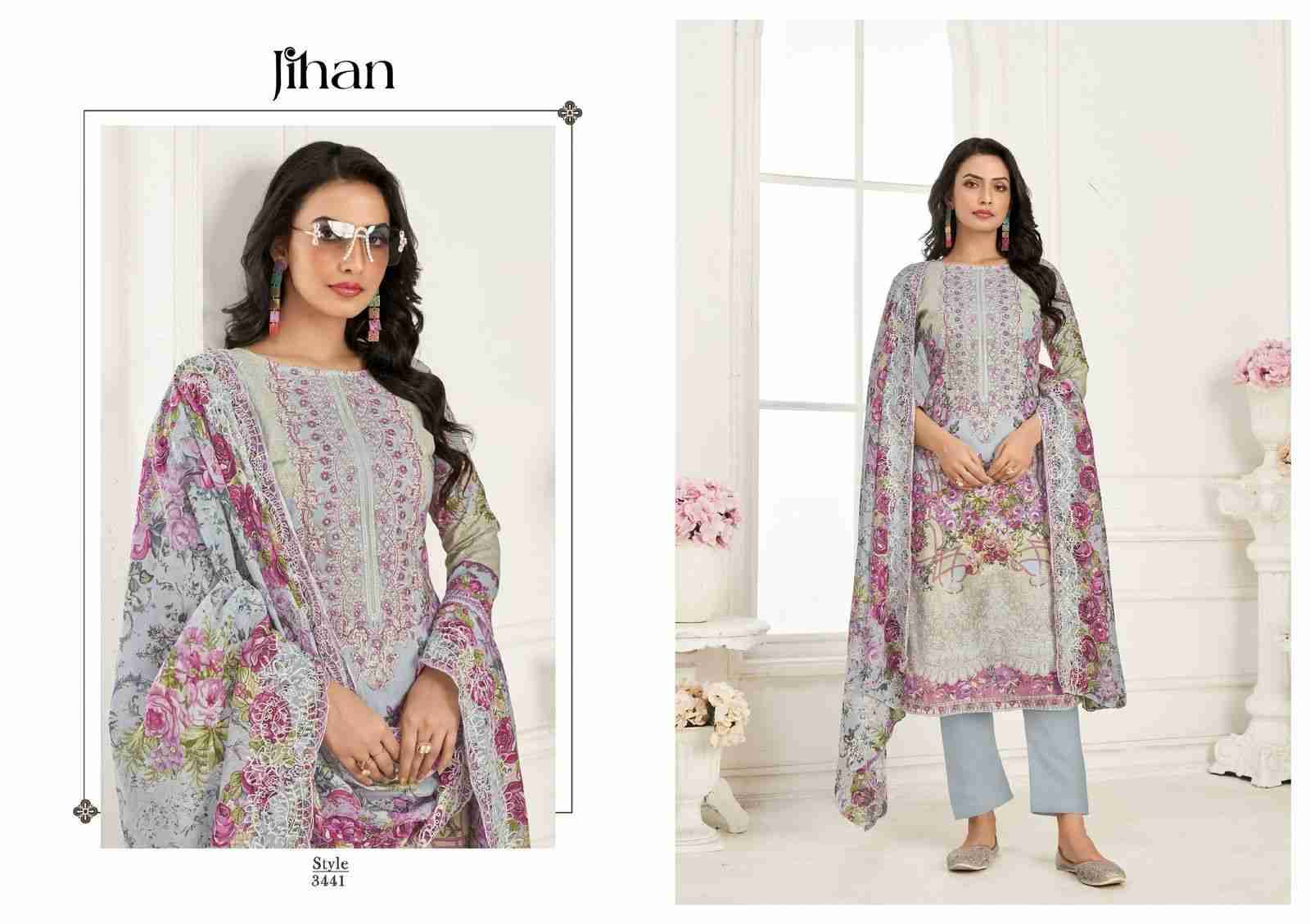 Needle Wonder Lawn Collection Vol-4-2 By Jihan Designer Pakistani Suits Beautiful Fancy Stylish Colorful Party Wear & Occasional Wear Pure Cotton Print Dresses At Wholesale Price