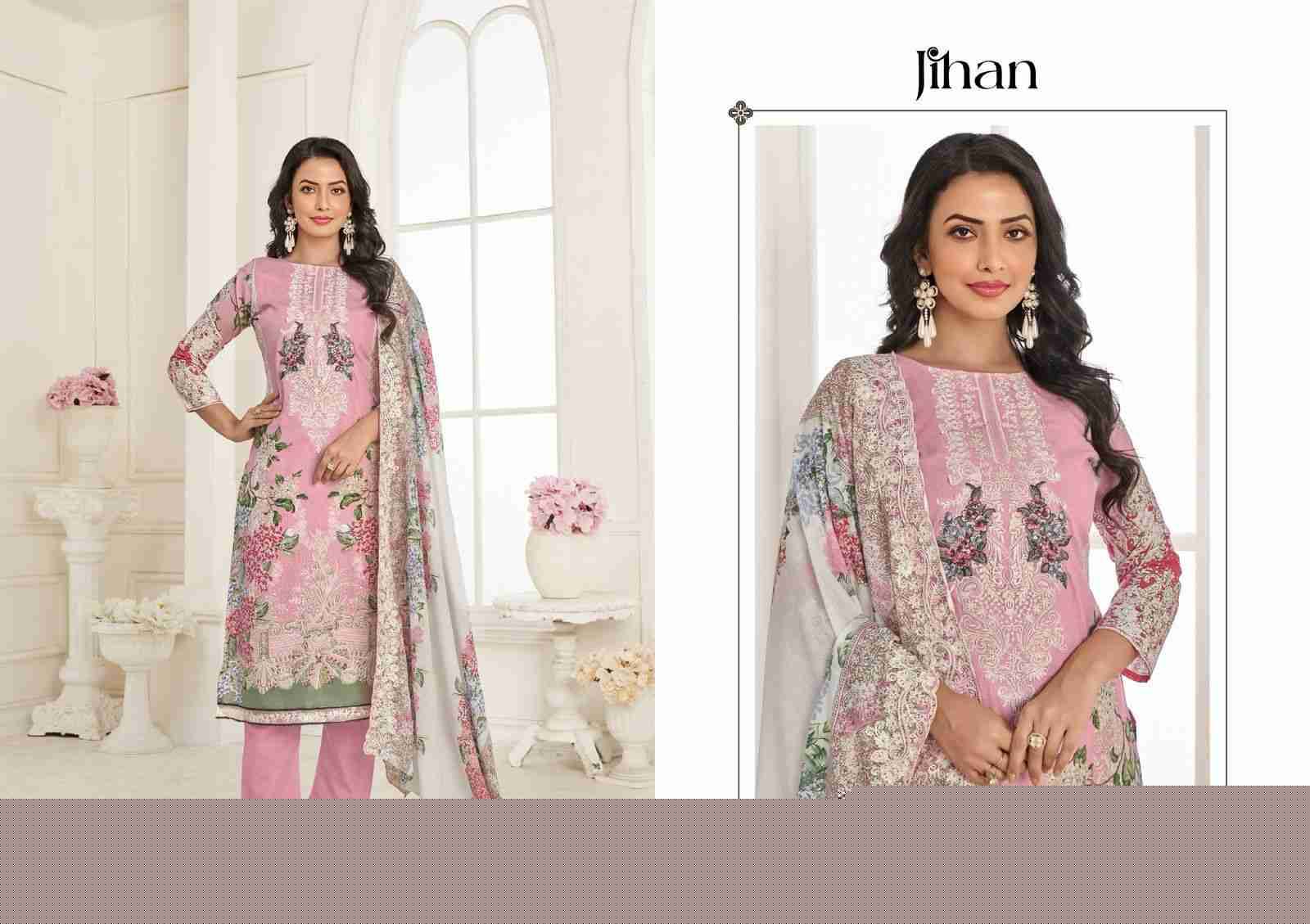 Needle Wonder Lawn Collection Vol-4-2 By Jihan Designer Pakistani Suits Beautiful Fancy Stylish Colorful Party Wear & Occasional Wear Pure Cotton Print Dresses At Wholesale Price
