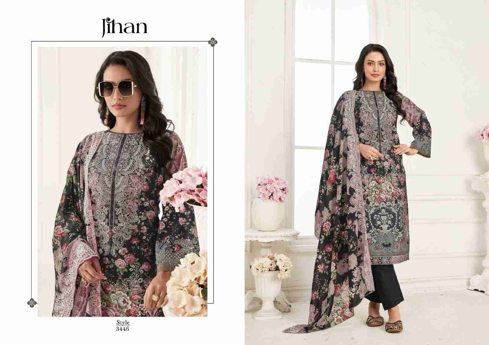 Needle Wonder Lawn Collection Vol-4-2 By Jihan Designer Pakistani Suits Beautiful Fancy Stylish Colorful Party Wear & Occasional Wear Pure Cotton Print Dresses At Wholesale Price