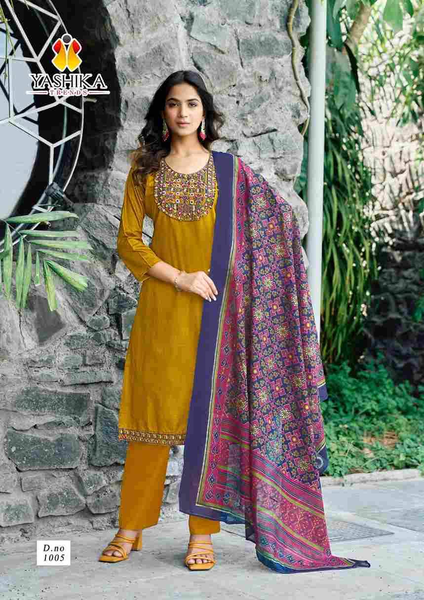 Shanaya By Yashika Trends 1001 To 1008 Series Beautiful Festive Suits Colorful Stylish Fancy Casual Wear & Ethnic Wear Pure Cotton Print Dresses At Wholesale Price