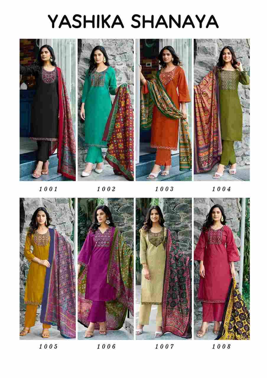 Shanaya By Yashika Trends 1001 To 1008 Series Beautiful Festive Suits Colorful Stylish Fancy Casual Wear & Ethnic Wear Pure Cotton Print Dresses At Wholesale Price