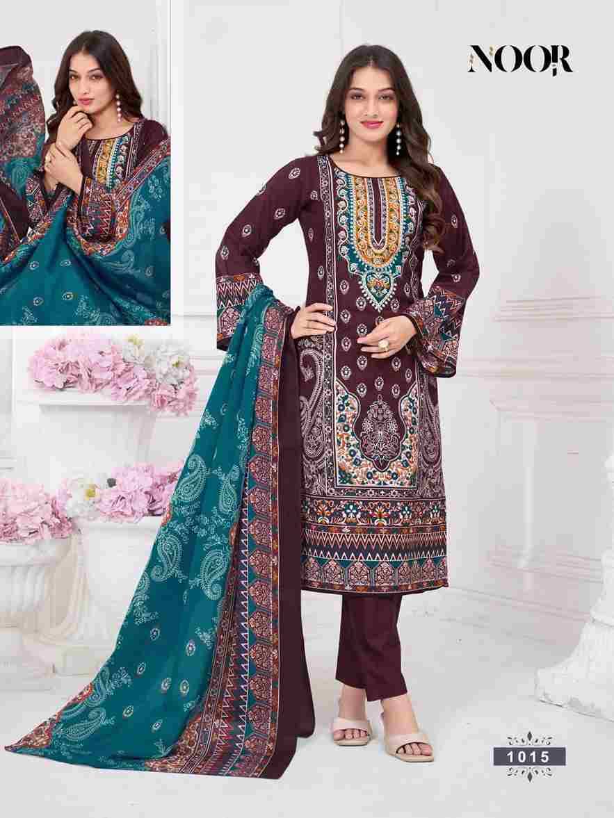 Noor By Ganesha 1008 To 1015 Series Beautiful Festive Suits Colorful Stylish Fancy Casual Wear & Ethnic Wear Cotton Print Dresses At Wholesale Price