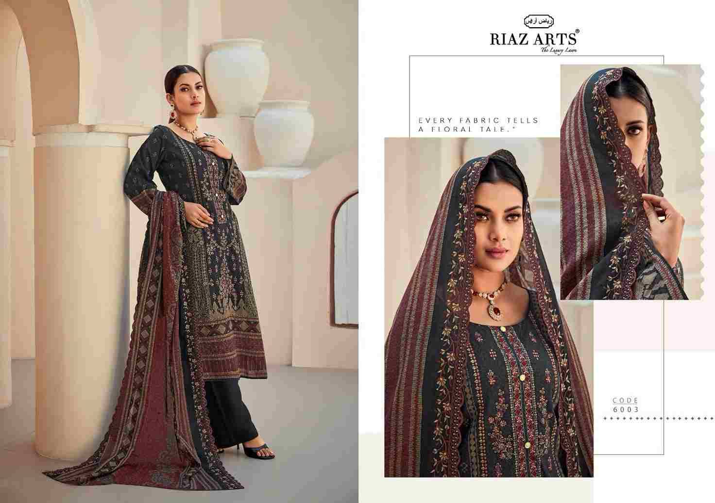 Bin Saeed Vol-6 By Riaz Arts 6001 To 6008 Series Beautiful Festive Suits Stylish Fancy Colorful Casual Wear & Ethnic Wear Pure Lawn Cotton Print Dresses At Wholesale Price