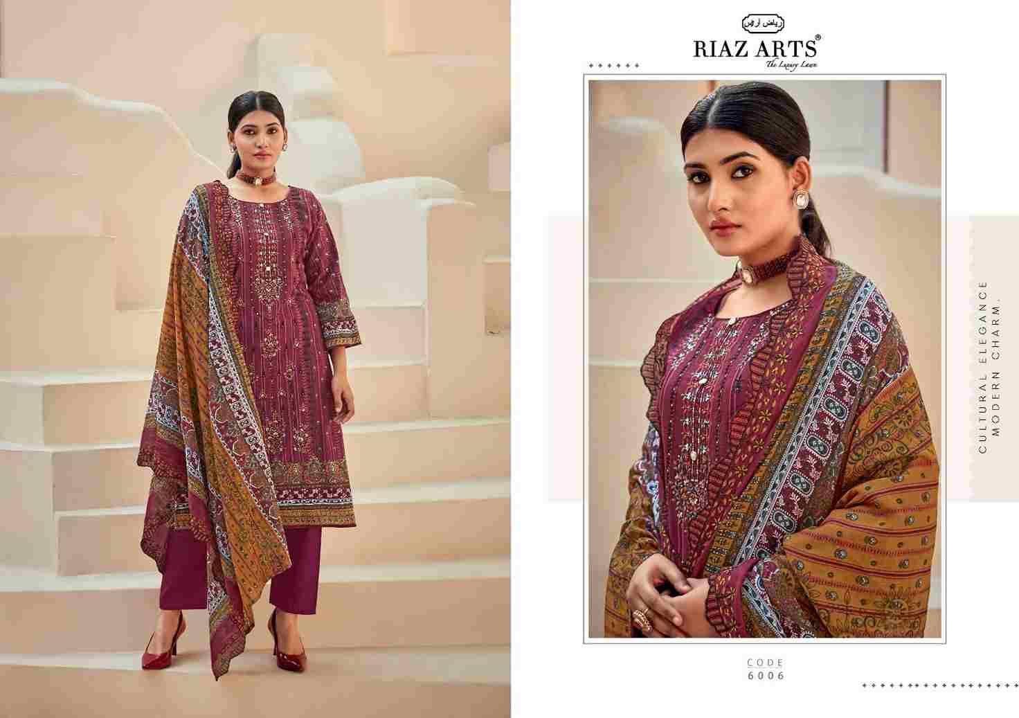 Bin Saeed Vol-6 By Riaz Arts 6001 To 6008 Series Beautiful Festive Suits Stylish Fancy Colorful Casual Wear & Ethnic Wear Pure Lawn Cotton Print Dresses At Wholesale Price