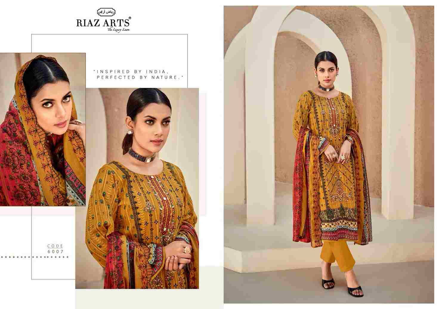 Bin Saeed Vol-6 By Riaz Arts 6001 To 6008 Series Beautiful Festive Suits Stylish Fancy Colorful Casual Wear & Ethnic Wear Pure Lawn Cotton Print Dresses At Wholesale Price
