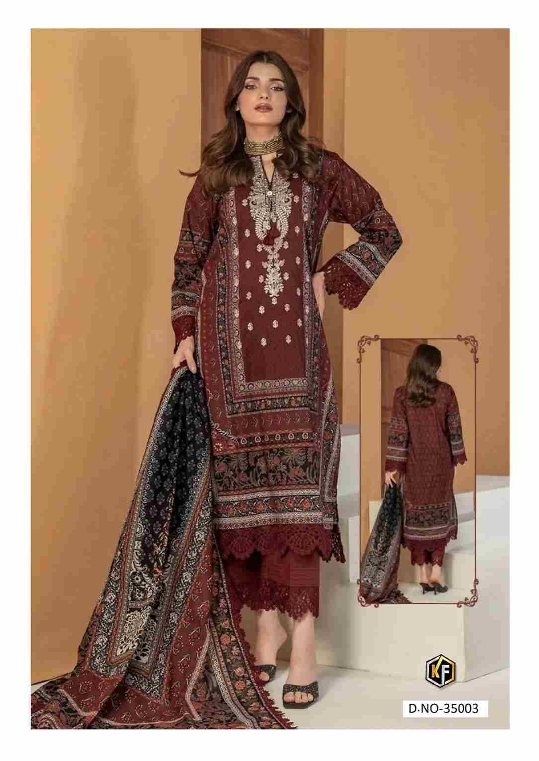 Maria.B. Vol-35 By Keval Fab 35001 To 35006 Series Beautiful Stylish Festive Suits Fancy Colorful Casual Wear & Ethnic Wear & Ready To Wear Heavy Cotton Print Dresses At Wholesale Price
