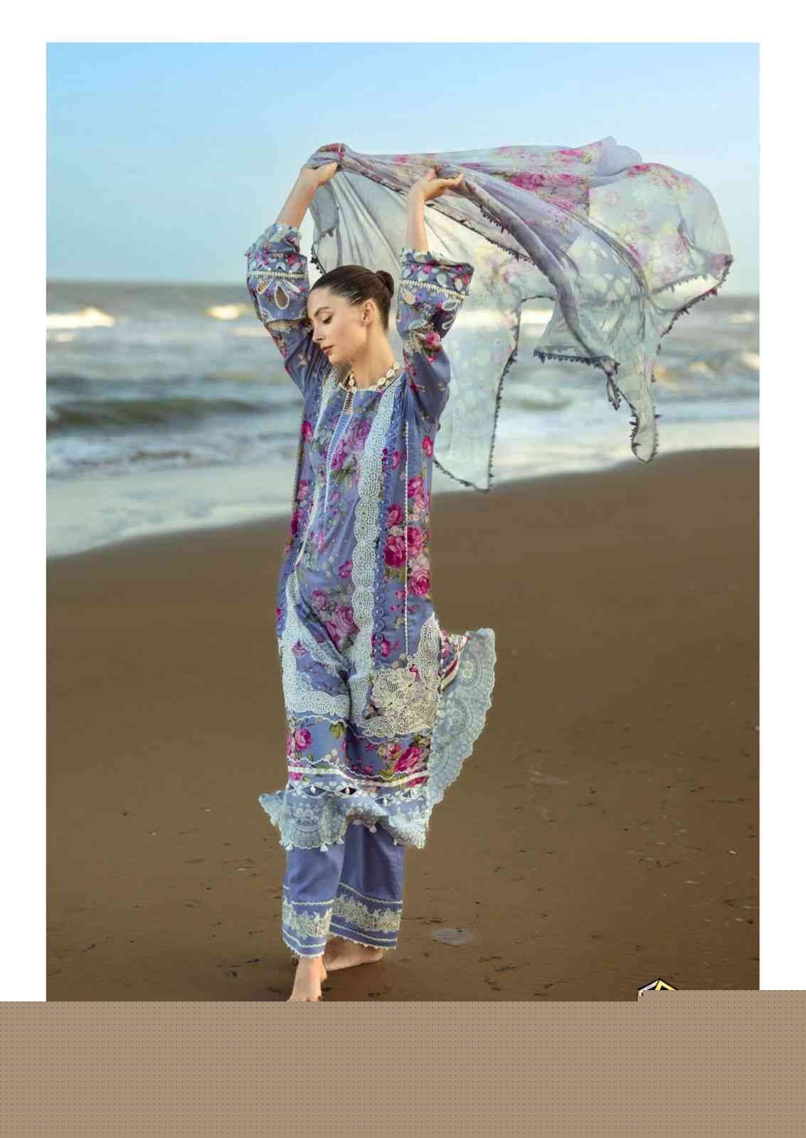 Maria.B. Vol-35 By Keval Fab 35001 To 35006 Series Beautiful Stylish Festive Suits Fancy Colorful Casual Wear & Ethnic Wear & Ready To Wear Heavy Cotton Print Dresses At Wholesale Price