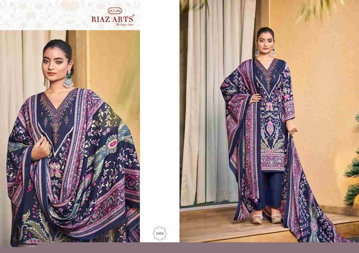 Ombre By Riaz Arts 1001 To 1008 Series Beautiful Festive Suits Stylish Fancy Colorful Casual Wear & Ethnic Wear Pure Cambric Lawn Print Dresses At Wholesale Price