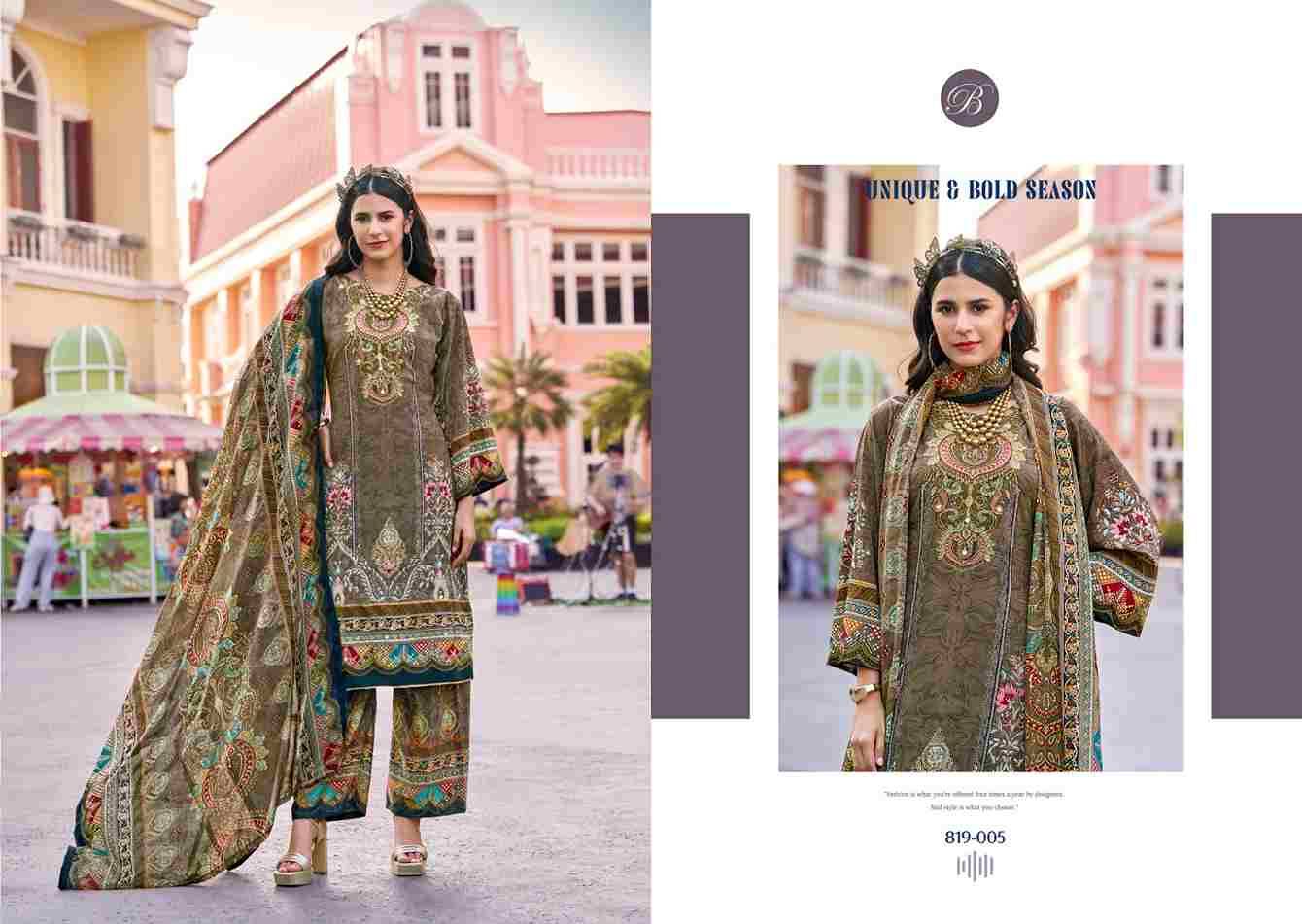 Marhaba By Belliza 819-001 To 819-008 Series Beautiful Festive Suits Stylish Fancy Colorful Casual Wear & Ethnic Wear Pure Crepe Print Dresses At Wholesale Price