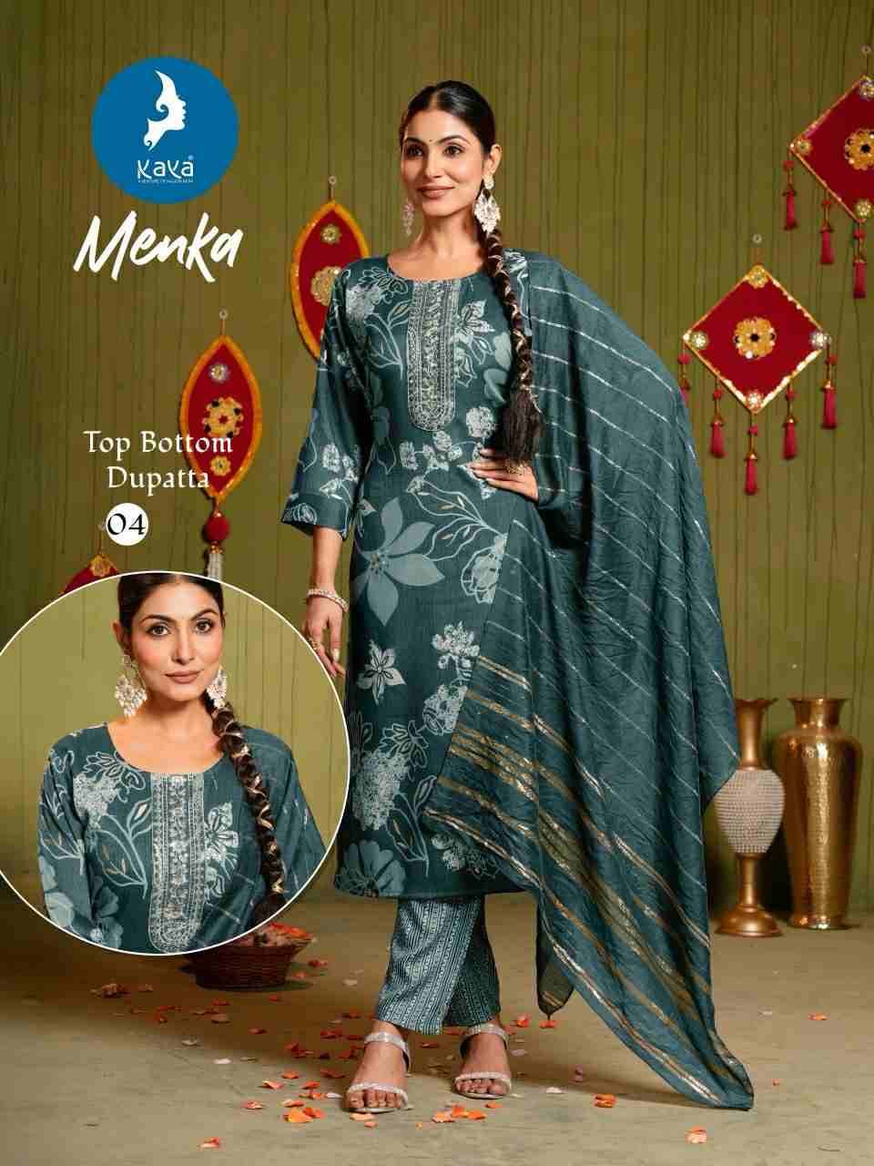 Menka By Kaya 01 To 06 Series Beautiful Stylish Festive Suits Fancy Colorful Casual Wear & Ethnic Wear & Ready To Wear Two Tone Capsule Dresses At Wholesale Price