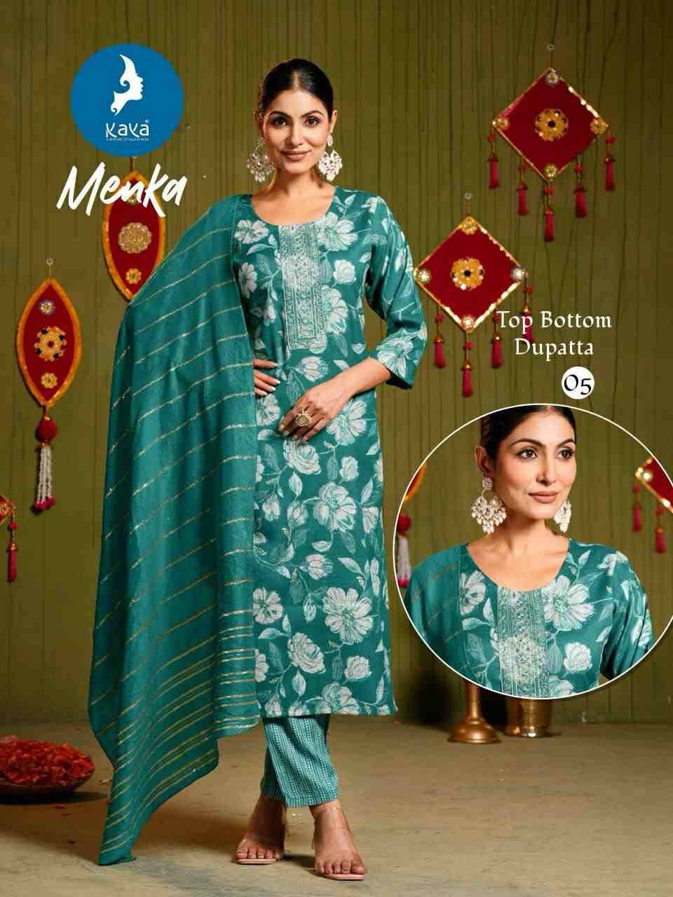 Menka By Kaya 01 To 06 Series Beautiful Stylish Festive Suits Fancy Colorful Casual Wear & Ethnic Wear & Ready To Wear Two Tone Capsule Dresses At Wholesale Price