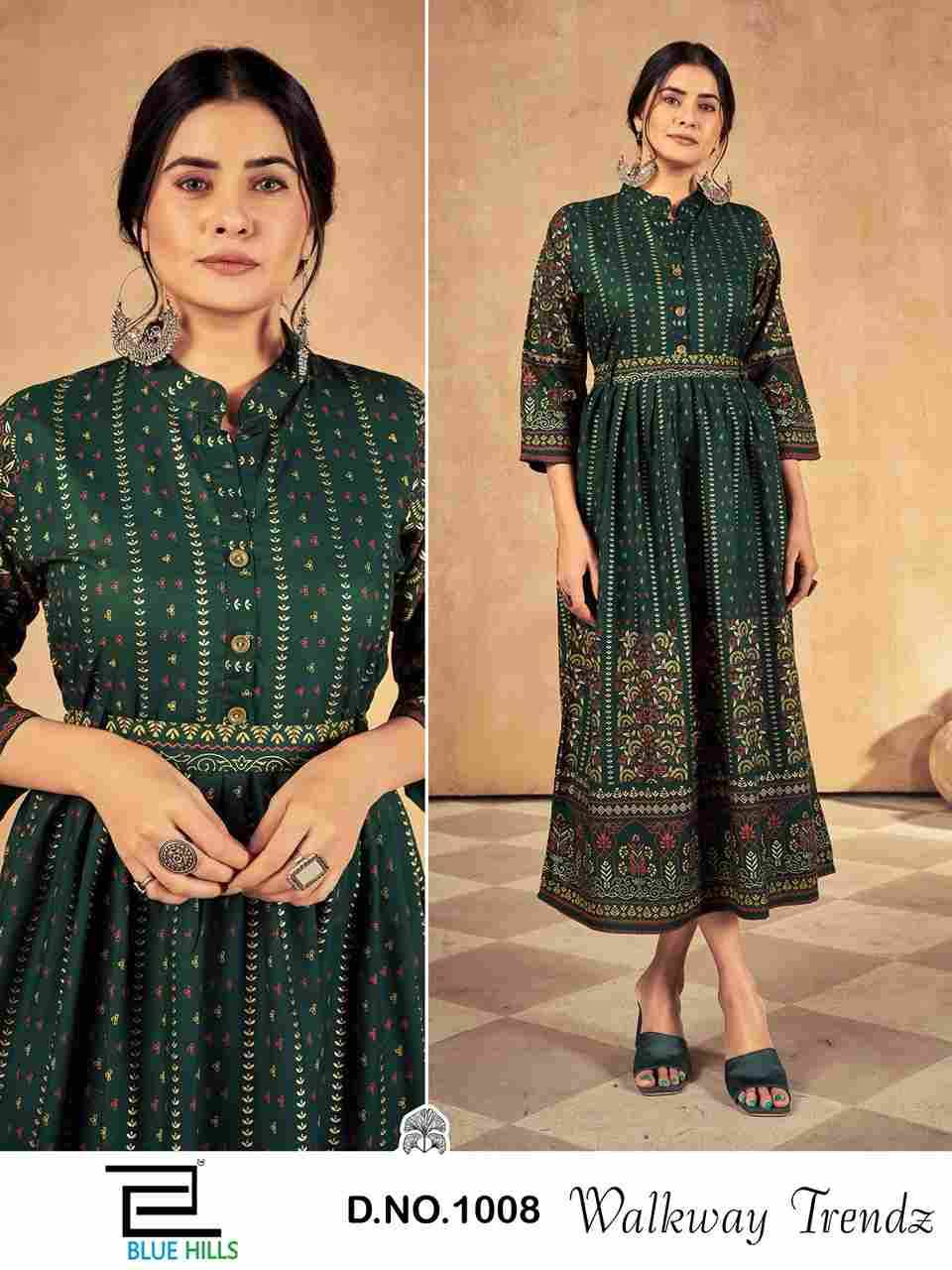 Walkway Trendz By Blue Hills 1001 To 1008 Series Designer Stylish Fancy Colorful Beautiful Party Wear & Ethnic Wear Collection Rayon Foil Gowns At Wholesale Price
