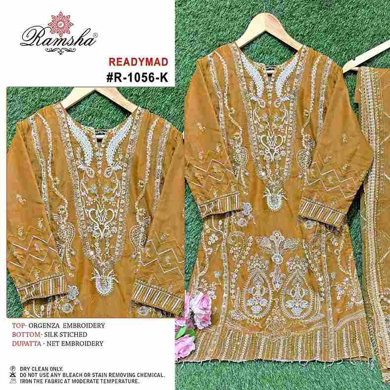 Ramsha 1056 Colours Vol-3 By Ramsha 1056-I To 1056-L Series Beautiful Pakistani Suits Colorful Stylish Fancy Casual Wear & Ethnic Wear Organza Embroidered Dresses At Wholesale Price