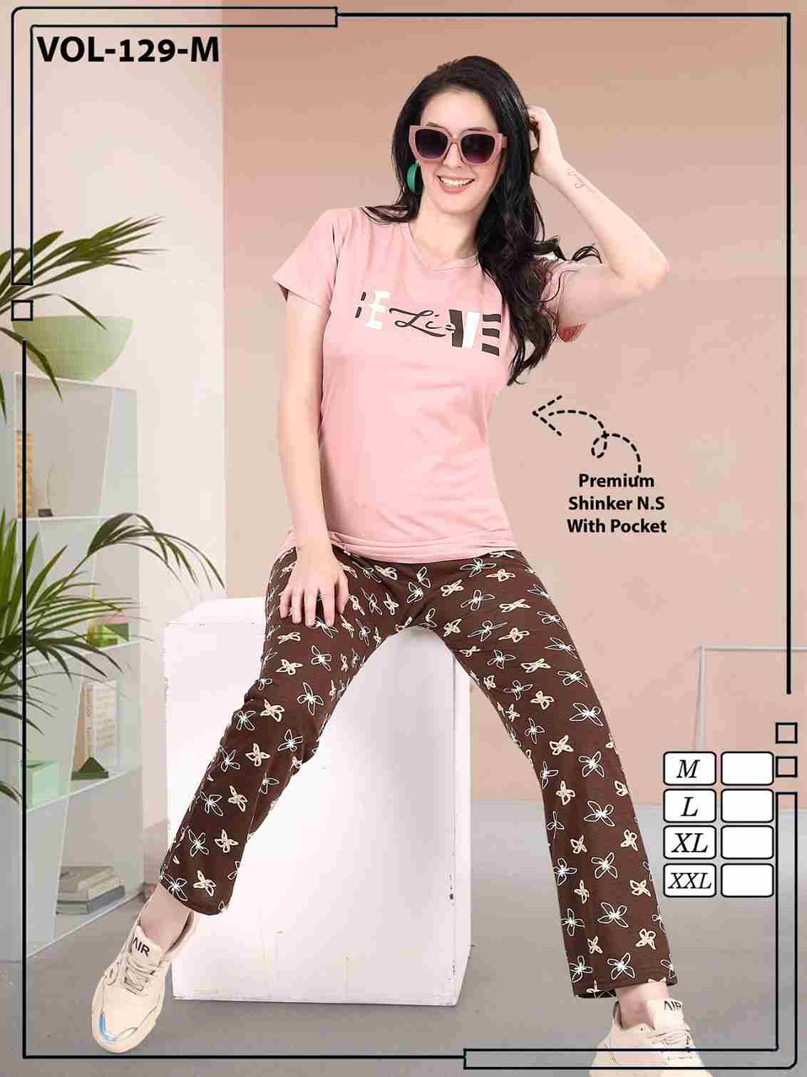 Vol-129 By Kaamiri 01 To 06 Series Beautiful Stylish Fancy Colorful Casual Wear & Ethnic Wear Hosiery Cotton Night Suits At Wholesale Price