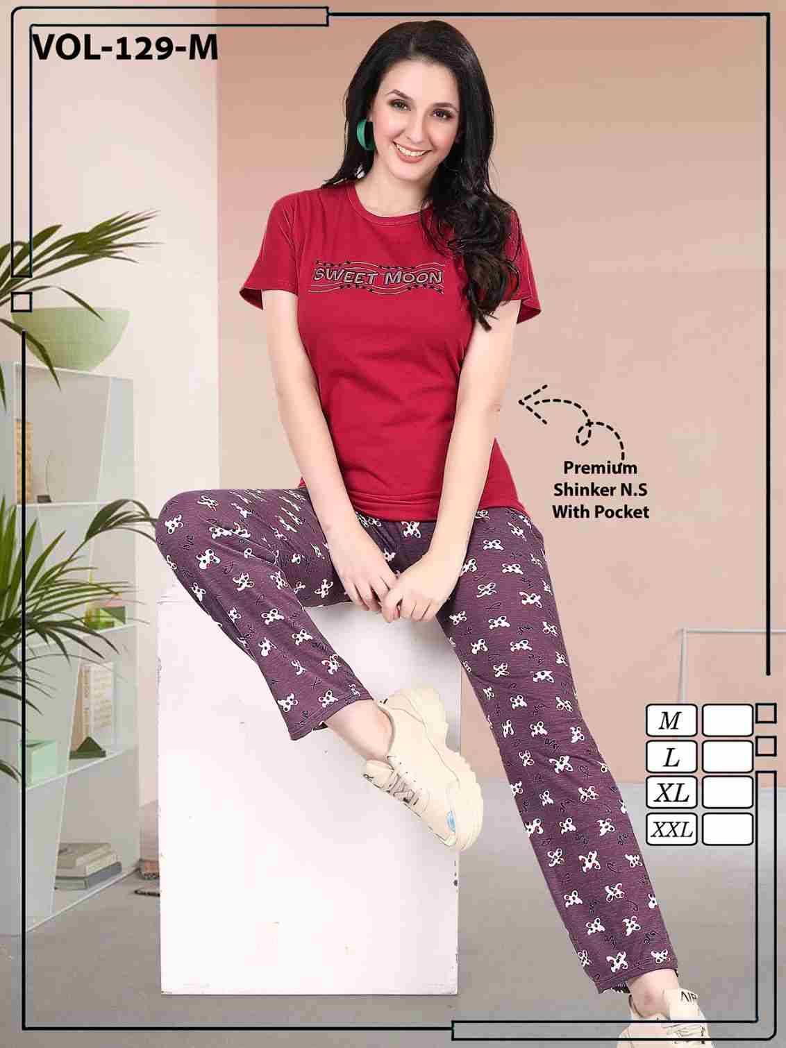 Vol-129 By Kaamiri 01 To 06 Series Beautiful Stylish Fancy Colorful Casual Wear & Ethnic Wear Hosiery Cotton Night Suits At Wholesale Price