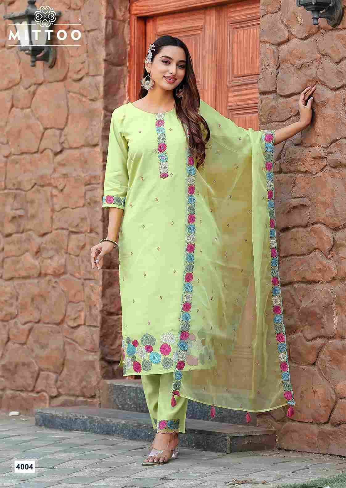 Saanj By Mittoo 4001 To 4005 Series Beautiful Festive Suits Colorful Stylish Fancy Casual Wear & Ethnic Wear Modal Silk Dresses At Wholesale Price