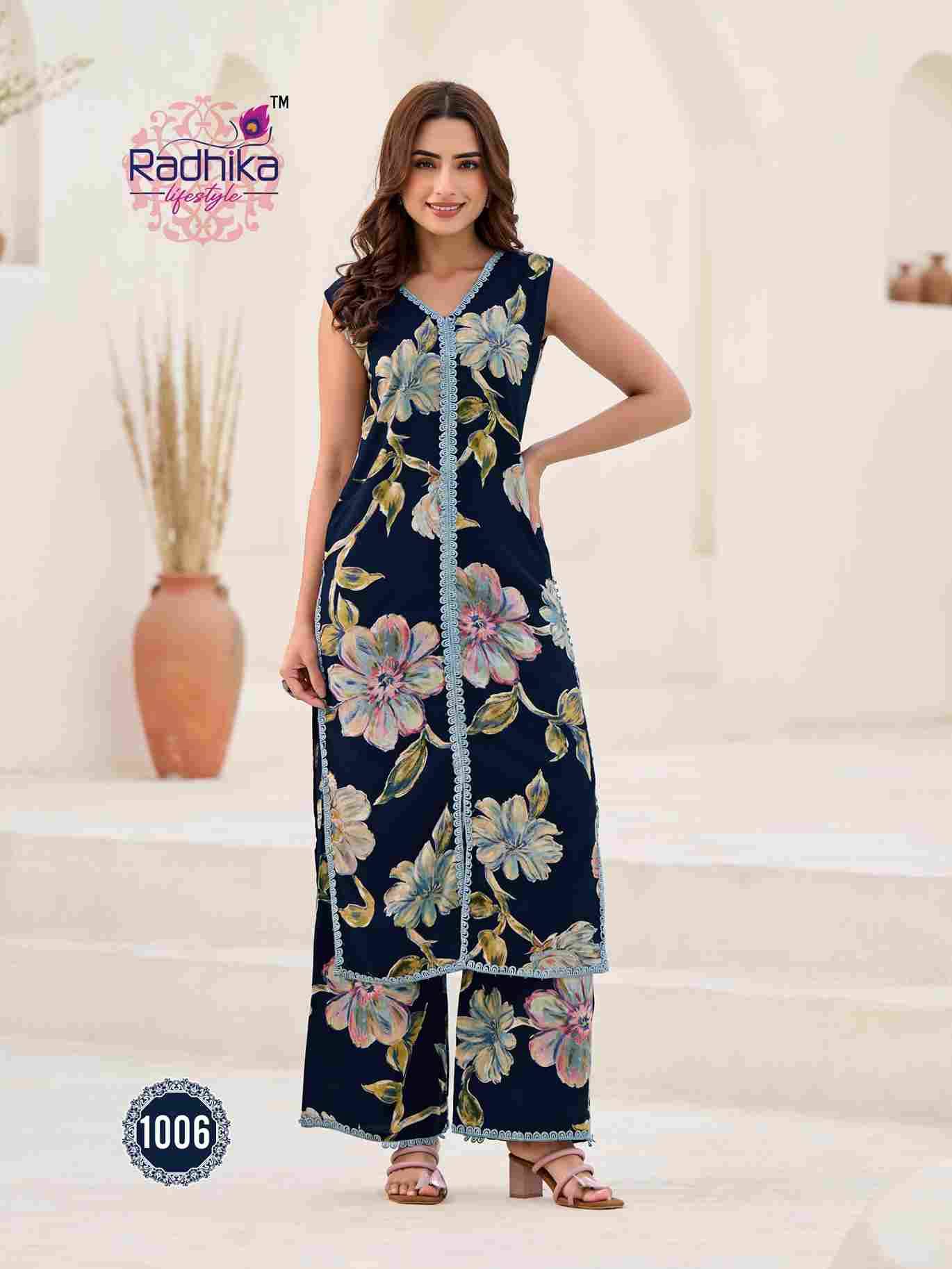 Evergreen Vol-1 By Radhika Lifestyle 1001 To 1008 Series Designer Pakistani Suits Collection Beautiful Stylish Fancy Colorful Party Wear & Occasional Wear Rayon Foil Kurtis With Bottom At Wholesale Price