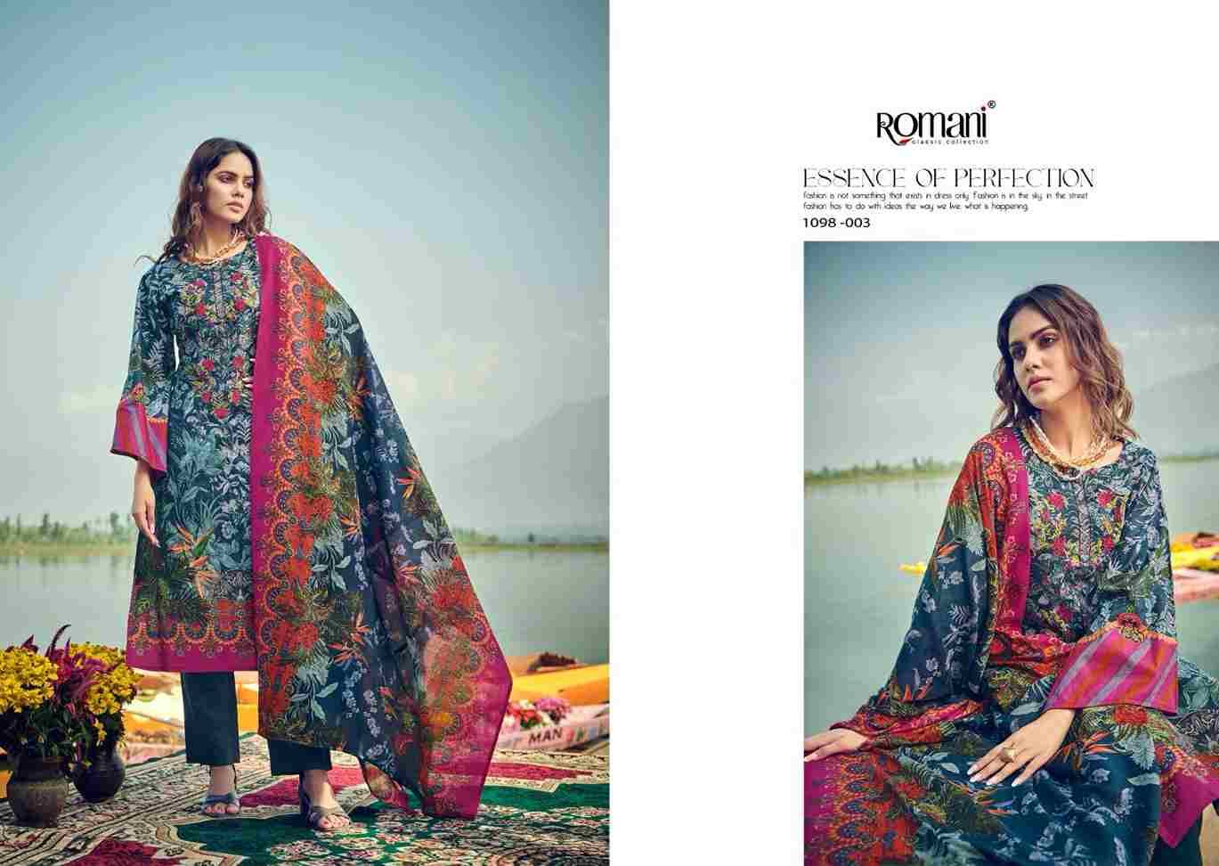 Aarzu Vol-15 By Romani 1098-001 To 1098-008 Series Beautiful Festive Suits Stylish Fancy Colorful Casual Wear & Ethnic Wear Soft Cotton Print Dresses At Wholesale Price