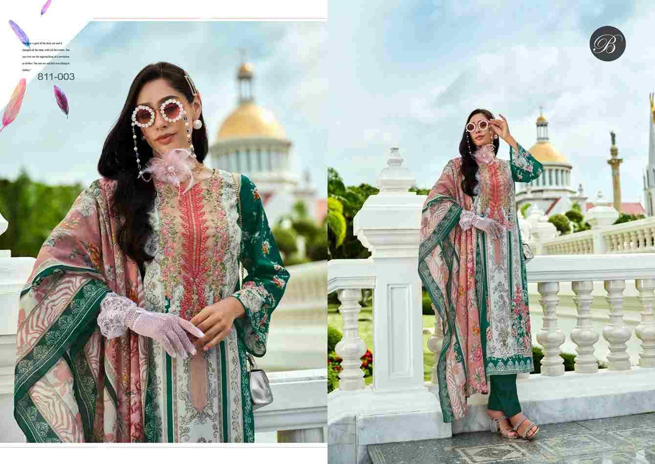 Naira Vol-99 By Belliza 811-001 To 811-008 Series Beautiful Festive Suits Stylish Fancy Colorful Casual Wear & Ethnic Wear Pure Cotton Print Dresses At Wholesale Price