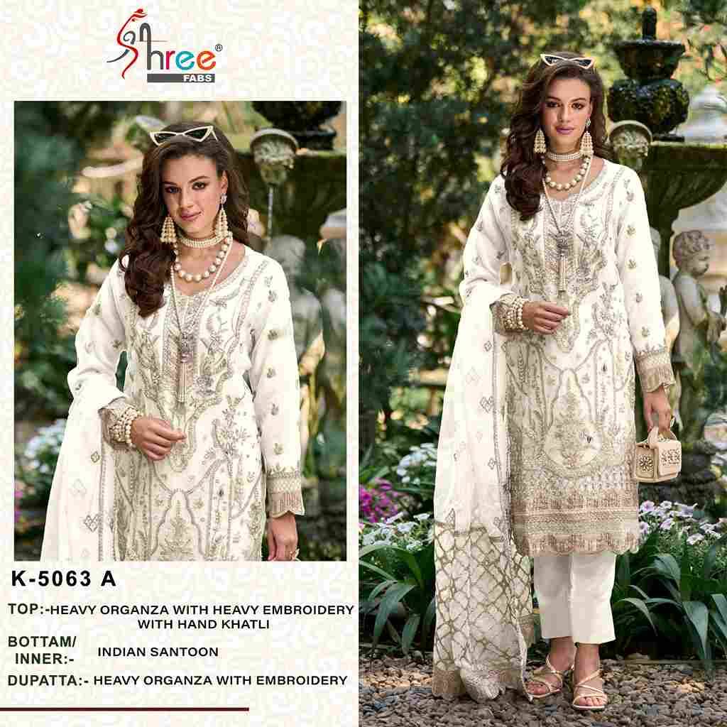 Shree Fabs Hit Design K-5063 Colours By Shree Fabs K-5063-A To K-5063-D Series Designer Pakistani Suits Beautiful Fancy Stylish Colorful Party Wear & Occasional Wear Organza With Embroidery Dresses At Wholesale Price