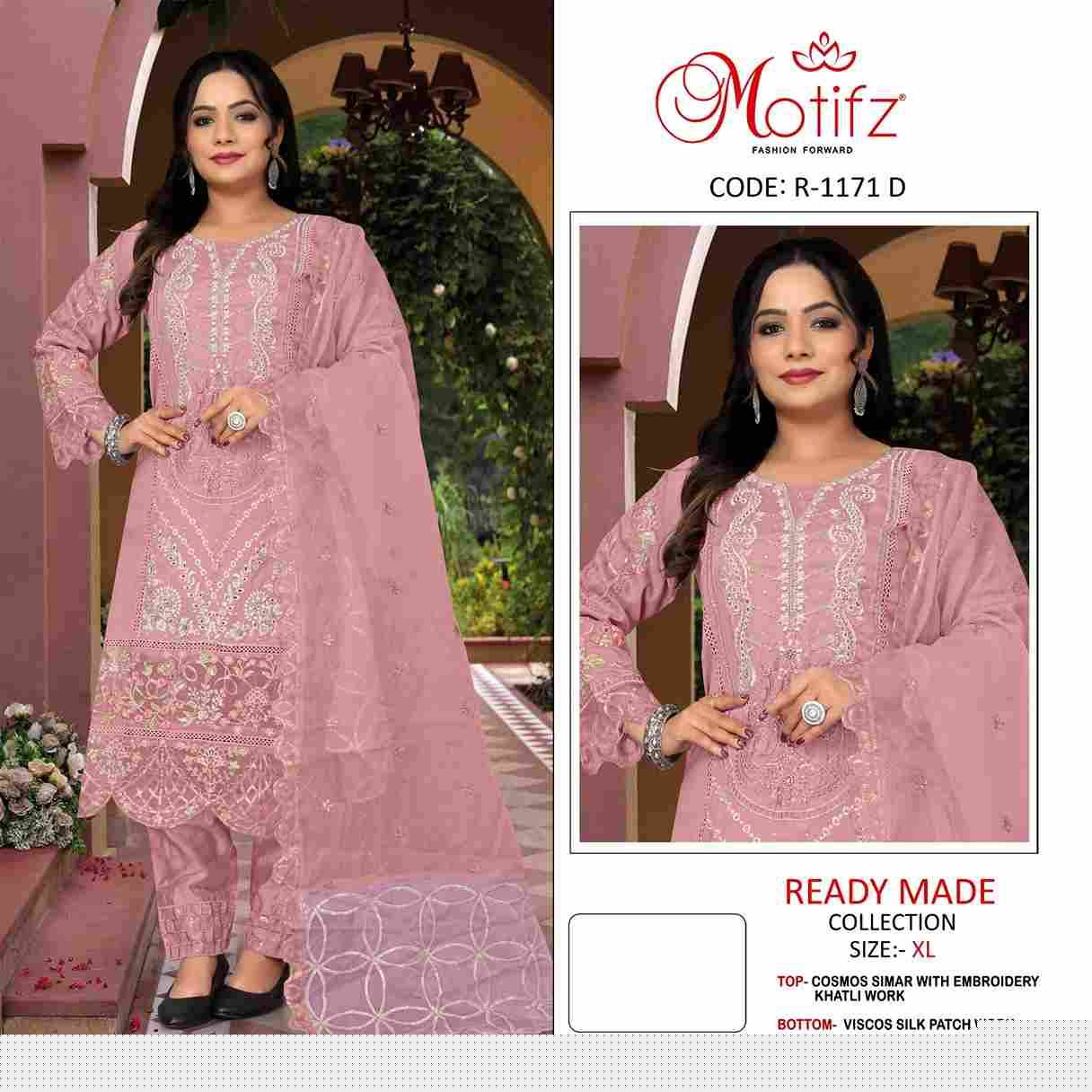 Motifz Hit Design 1171 Colours By Motifz 1171-A To 1171-D Series Beautiful Pakistani Suits Colorful Stylish Fancy Casual Wear & Ethnic Wear Simmer Embroidered Dresses At Wholesale Price