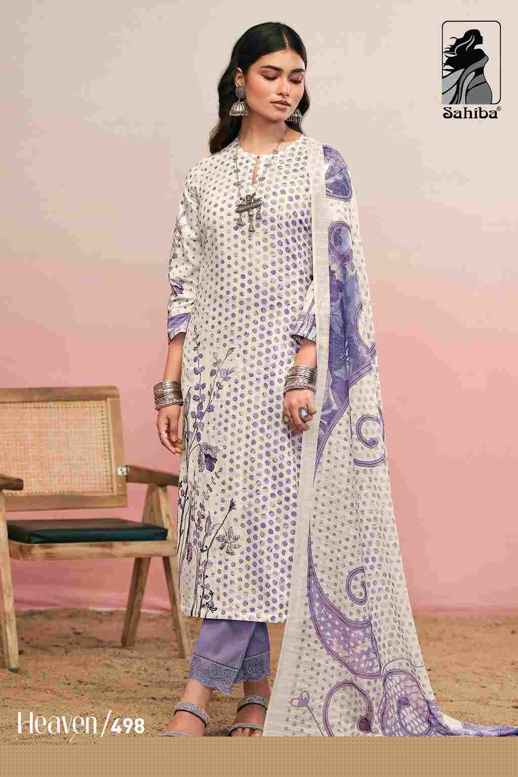 Heaven By Sahiba Fabrics Beautiful Festive Suits Colorful Stylish Fancy Casual Wear & Ethnic Wear Pure Lawn Cotton Dresses At Wholesale Price