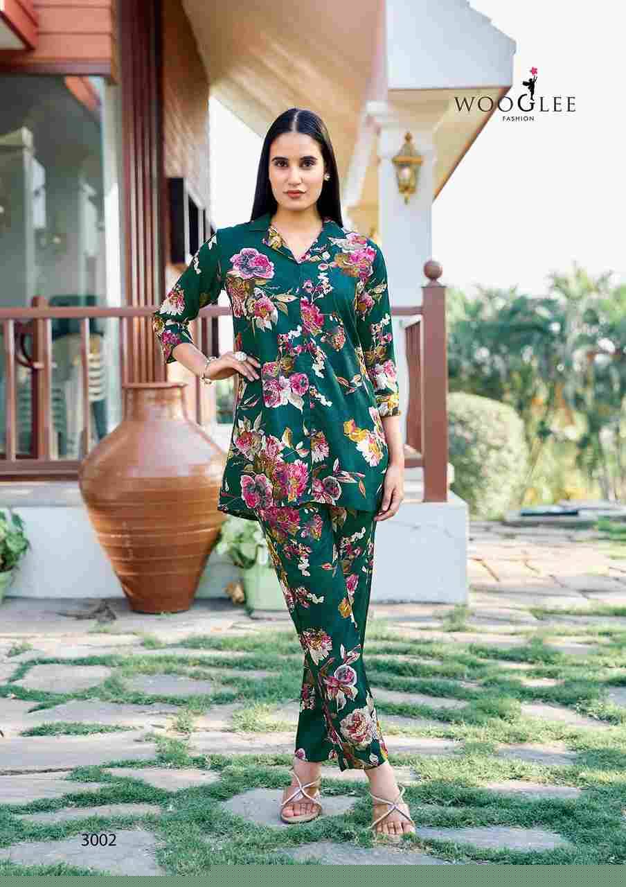Rolex By Wooglee 3001 To 3006 Series Designer Stylish Fancy Colorful Beautiful Party Wear & Ethnic Wear Collection Heavy Rayon Co-Ord At Wholesale Price