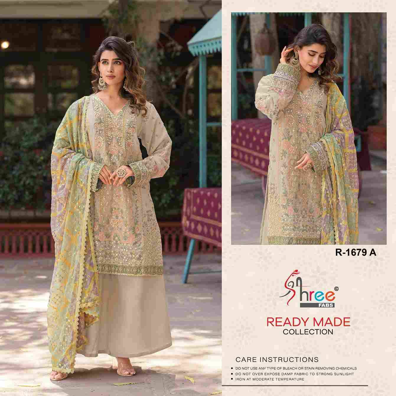 Shree Fabs Hit Design R-1679 Colours By Shree Fabs R-1679-A To R-1679-D Series Wholesale Designer Pakistani Suits Collection Beautiful Stylish Fancy Colorful Party Wear & Occasional Wear Chiffon Dresses At Wholesale Price